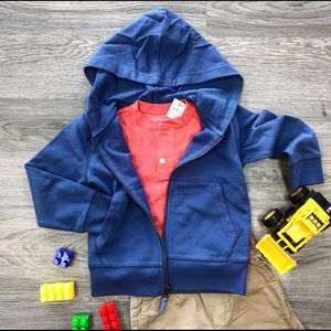 Kids Boys and Girls Jacket Zipper Hoodie Crewcut